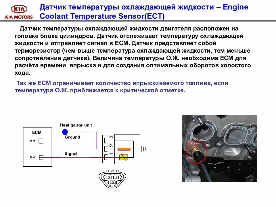 Подключение датчика температуры ож Датчик температуры охлаждающей жидкости - описание устройства + Видео