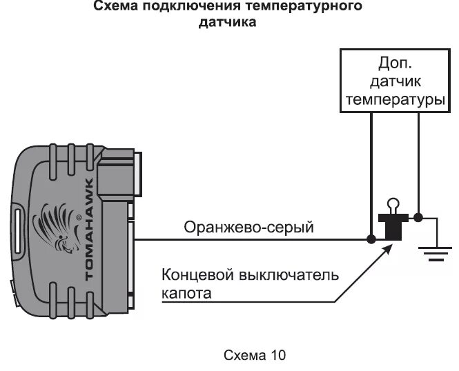 Подключение датчика температуры томагавк Сигнализация Томагавк: инструкция по автозапуску, эксплуатации, применению, подк