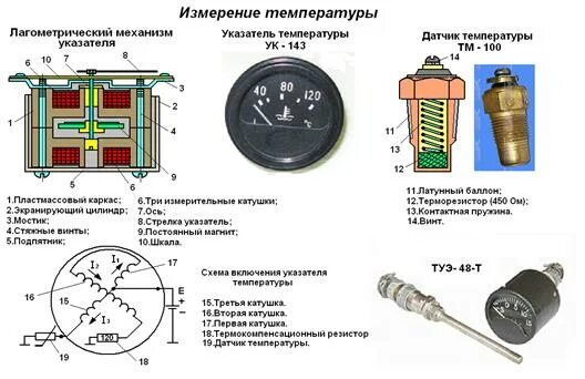 Подключение датчика температуры урал Подключение датчиков температуры