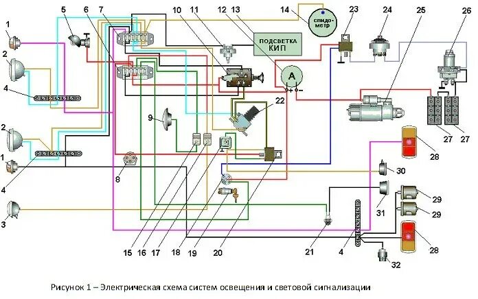 Подключение датчика температуры урал 4320 Реле света урал 4320