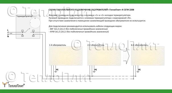 Установить обогреватель теплэко