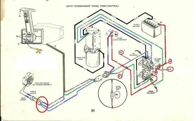 Подключение датчика трима Mercruiser Trim Solenoid Wiring Club car golf cart, Diagram design, Electrical d