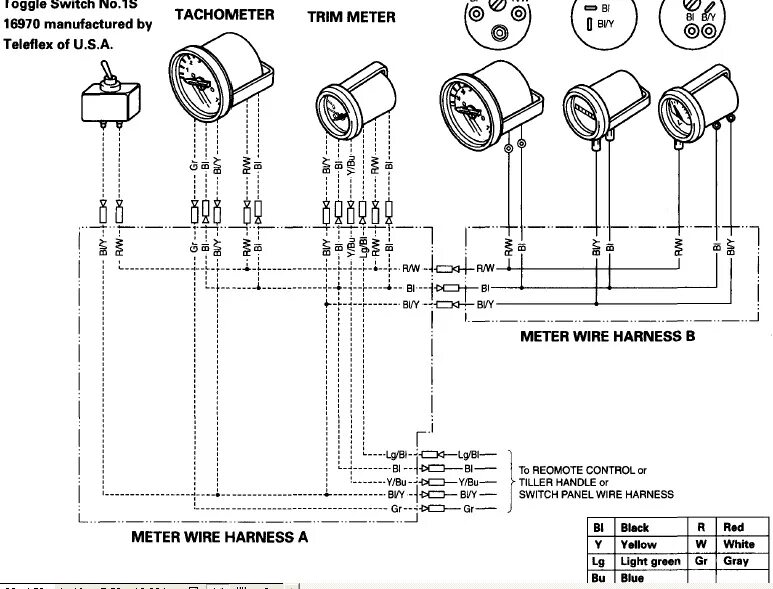 Подключение датчика трима Mercruiser Trim Gauge Wiring Diagram For Your Needs