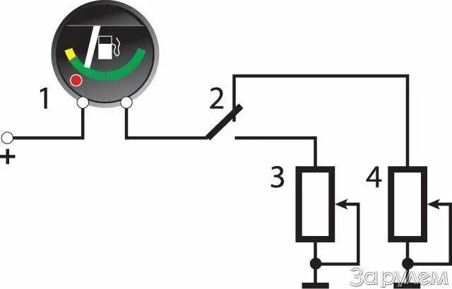 Подключение датчика уровня топлива газель Как подключить указатель топлива уаз 469 - фото