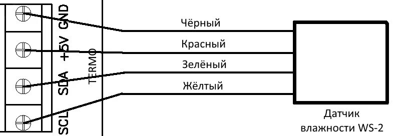 Подключение датчика влажности CBv2 5. Подключение внешних устройств - NetPing Документация