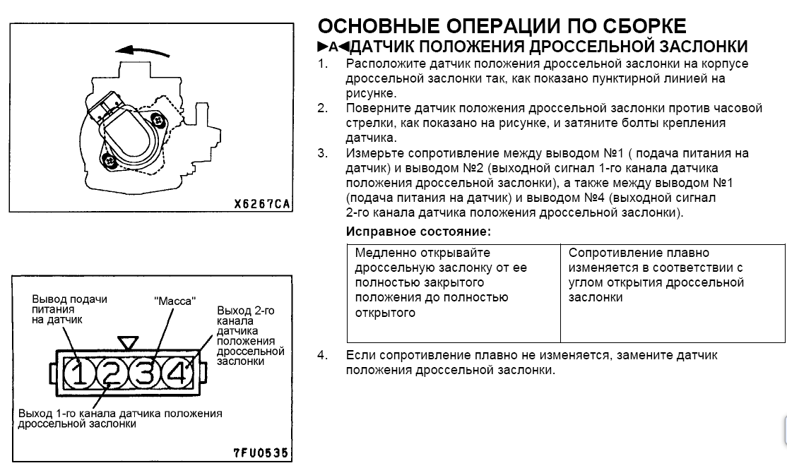 Подключение датчика заслонки Дпдз Mitsubishi Pajero Двс 6G74 - По иномаркам - Автомобильный Портал oktja.ru