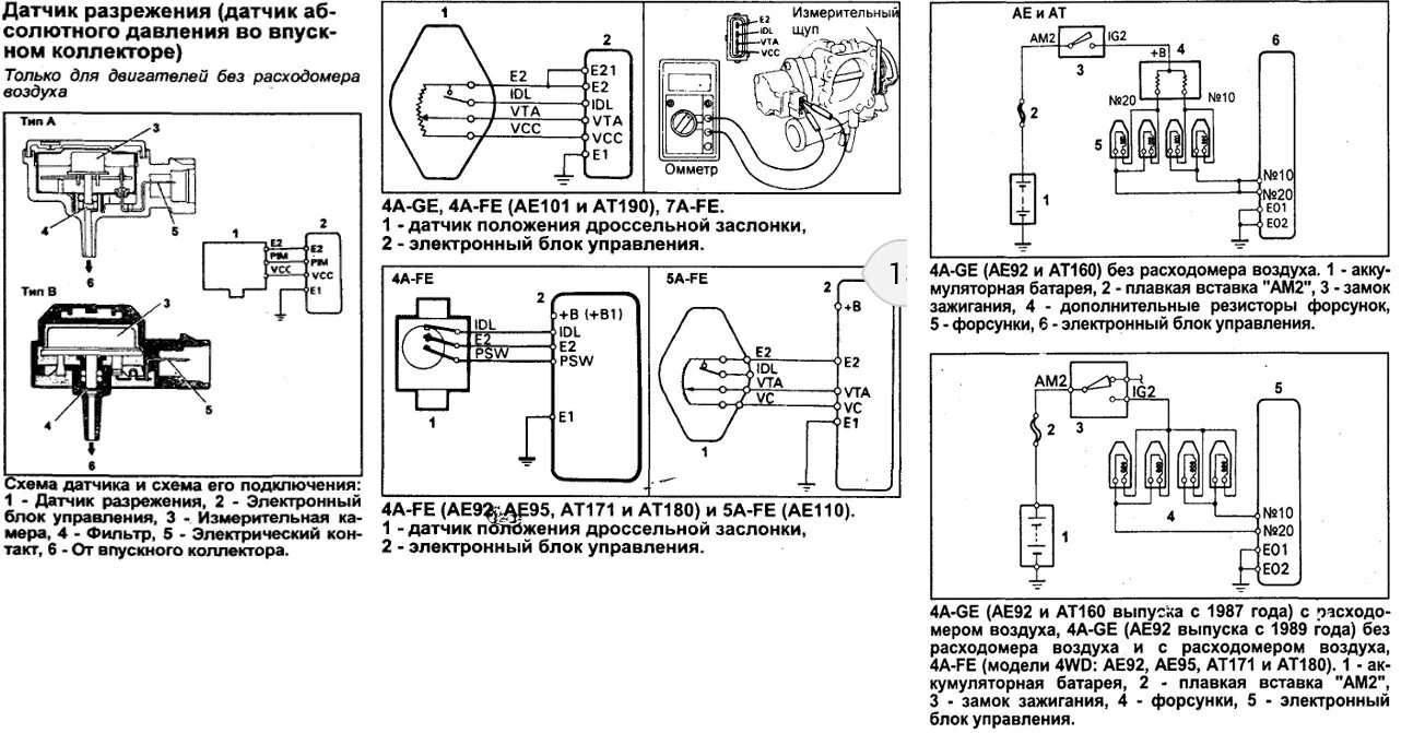 Подключение датчика заслонки 3A-E: часть вторая - Toyota Tercel (2G), 1,5 л, 1985 года тюнинг DRIVE2