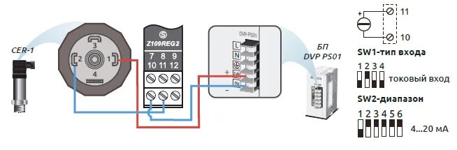 Подключение датчика zigbee Z109REG2: универсальный преобразователь с гальванической развязкой Seneca. КИП-С