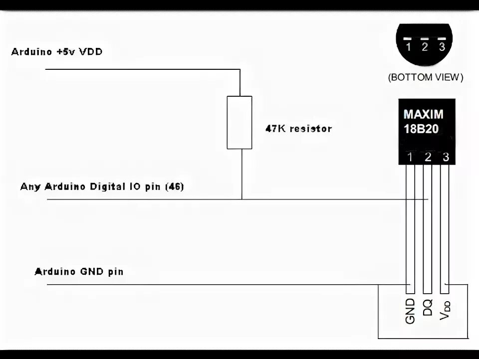 Подключение датчиков 1 wire DS18B20 Dallas 1-Wire digital temperature sensor with Arduino tutorial - YouTube