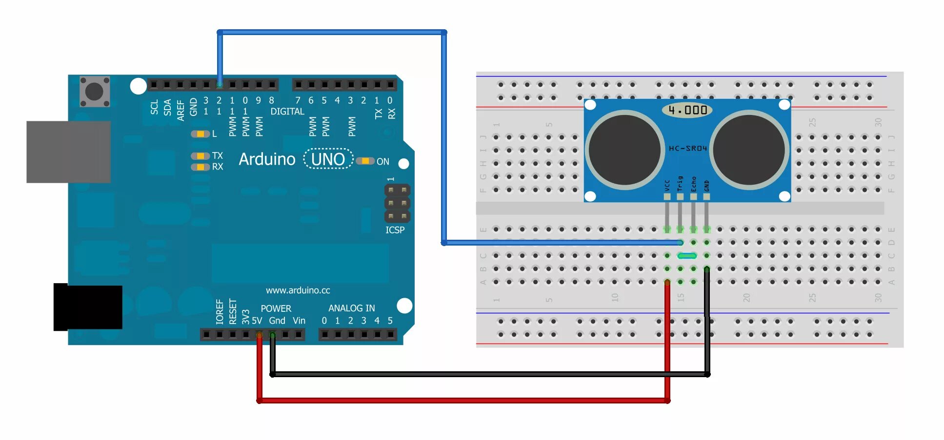 Подключение датчиков без ардуино NewPing_Single_Pin_Sketch - arduino-new-ping - NewPing Single Pin Sketch - NewPi