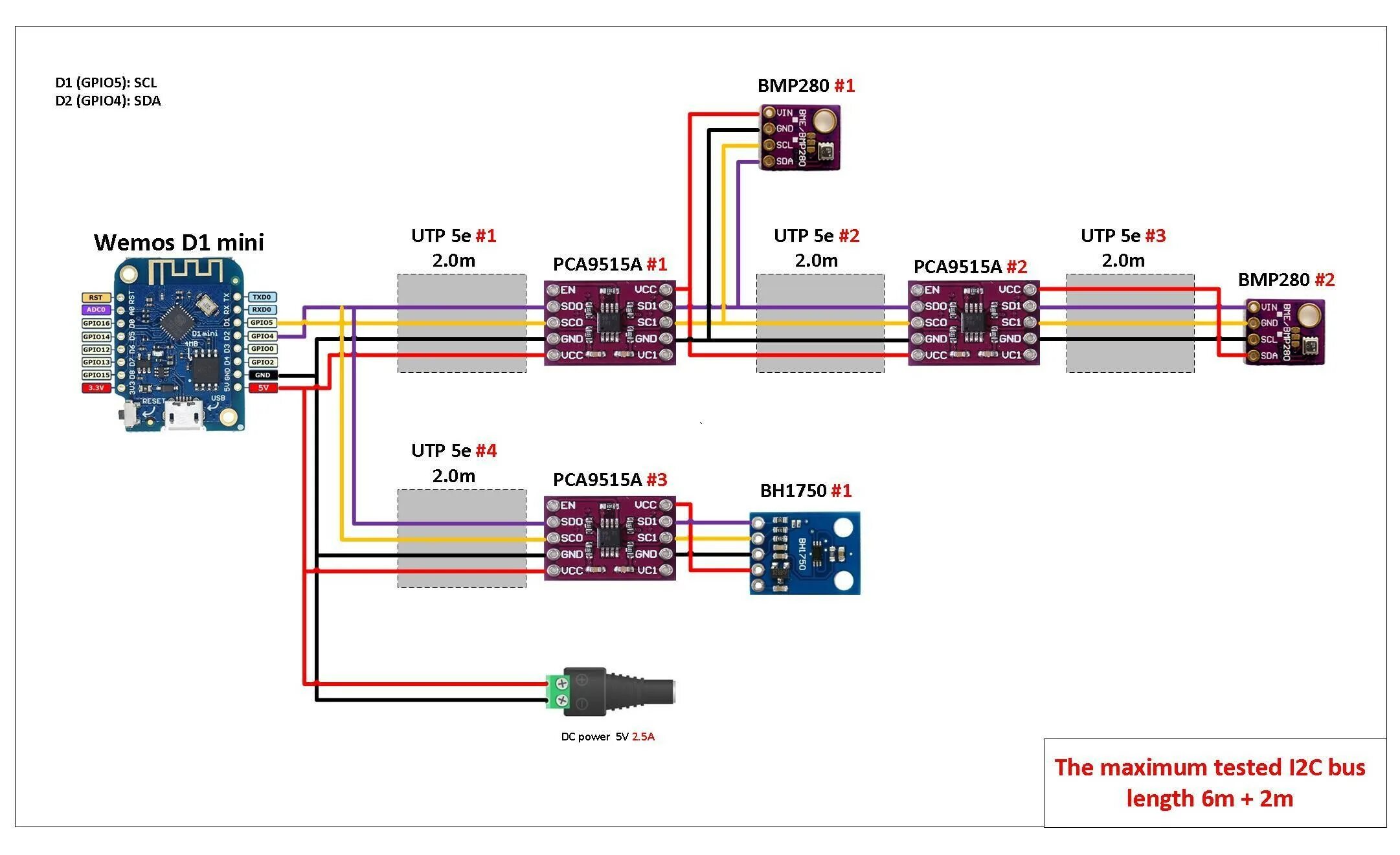 Подключение датчиков к i2c Автономная погодная станция DIY