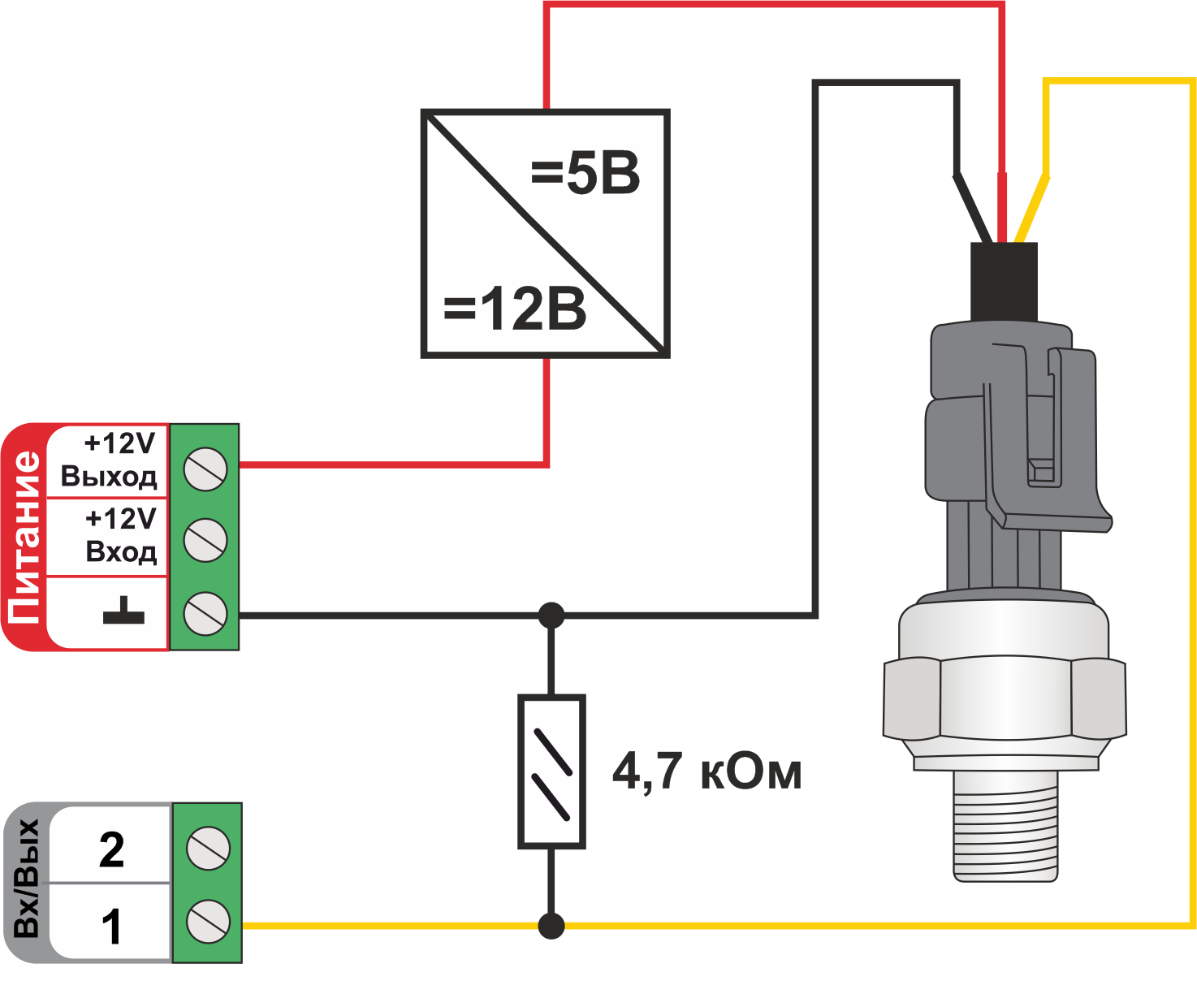 Подключение датчиков к i2c Схемы подключения датчиков - ТВП Электроникс