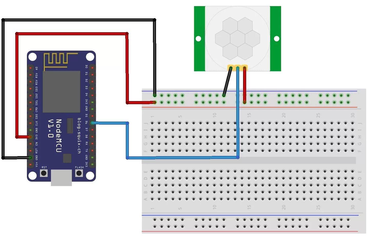 Подключение датчиков к i2c ● 4.8. Подключение датчика присутствия HC-SR501