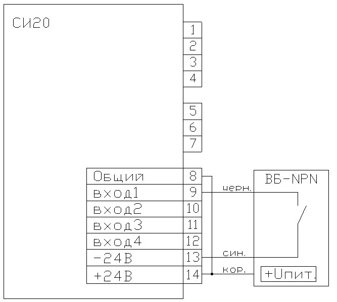 Подключение датчиков npn к пр 110 овен ОВЕН СИ20. FAQ