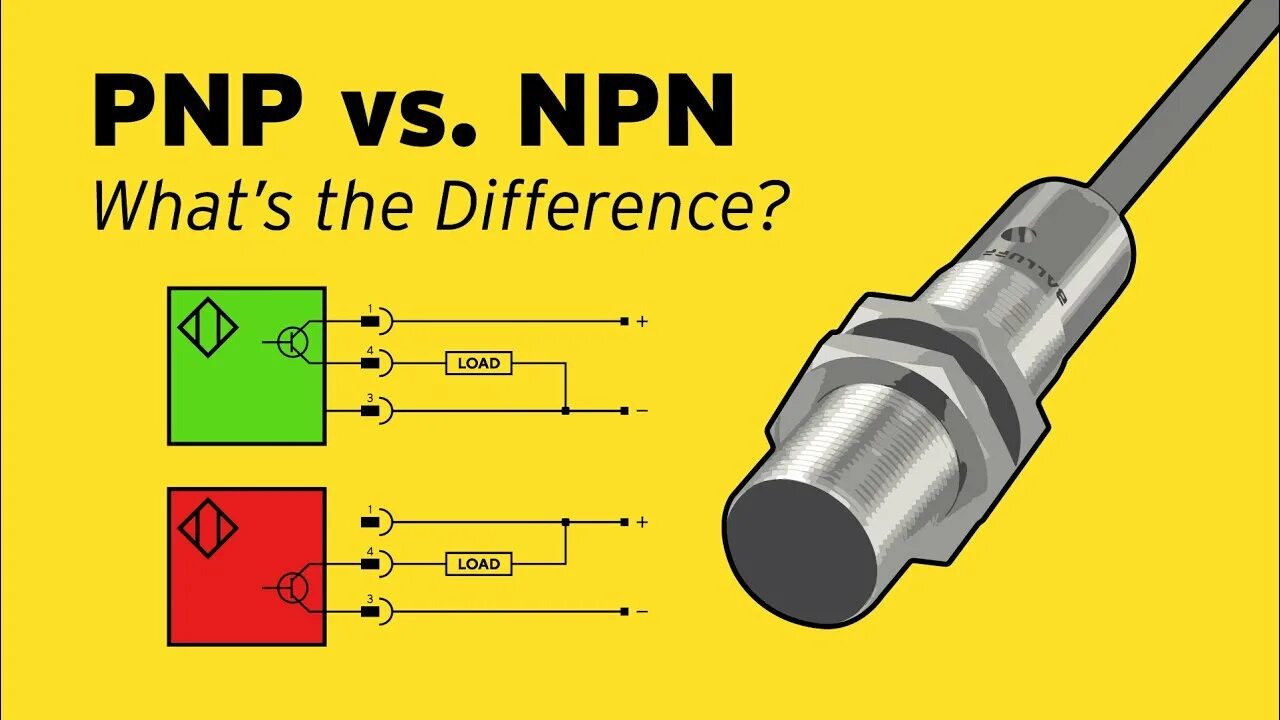 Подключение датчиков npn pnp PNP vs. NPN: What's the Difference? - YouTube