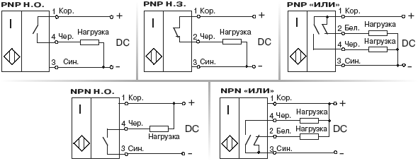 Подключение датчиков npn pnp Основные характеристики и схемы подключения индуктивного датчика