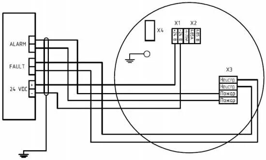 Подключение датчиков пламени ИПЭС-IR4000I извещатель пламени пожарный взрывозащищённый