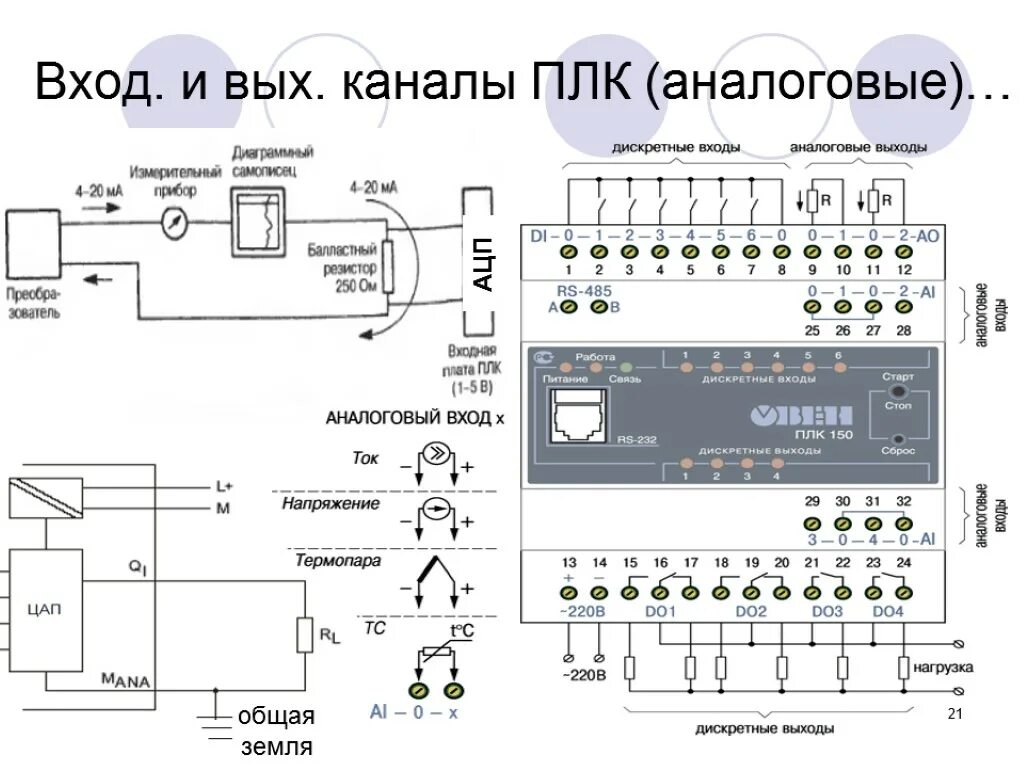 Подключение датчиков плк Подключение плк