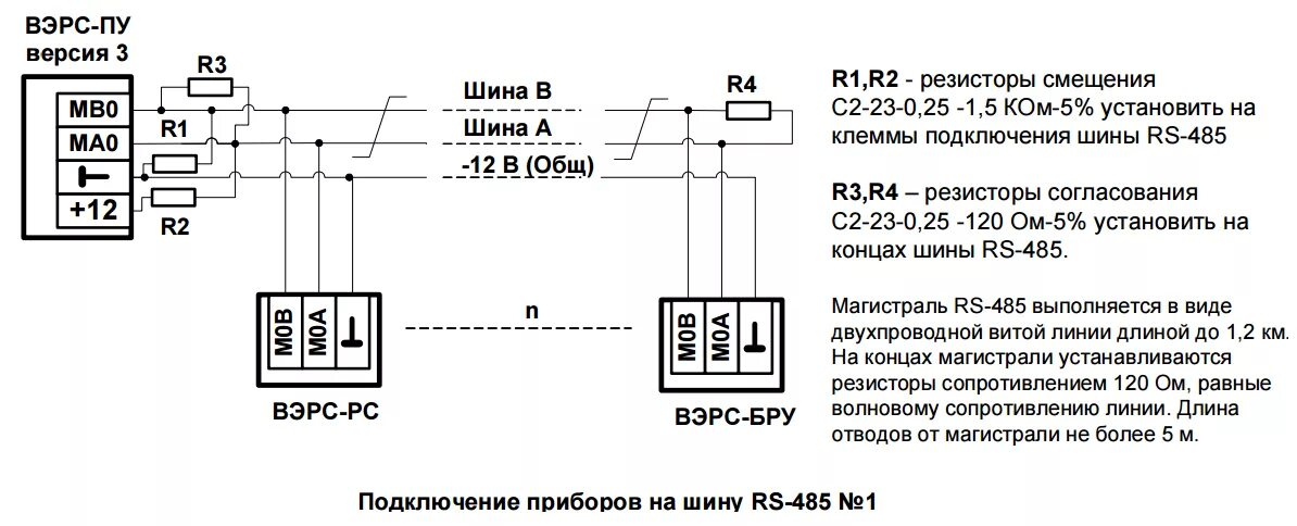 Подключение датчиков по rs485 сигнализация пожарная сигнализация Вэрс, опс, пожарная сигнализация, охранно пож