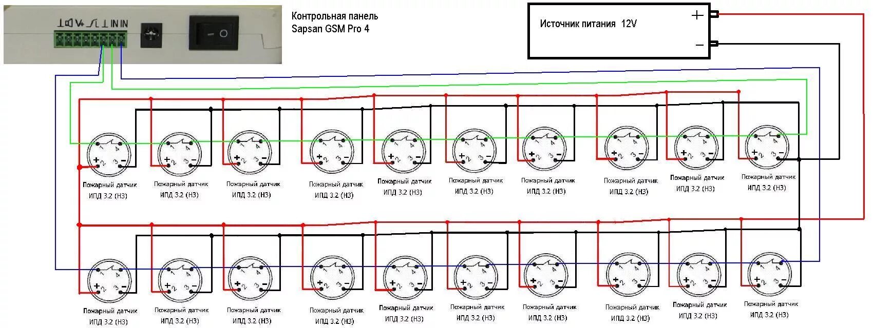 Подключение датчиков пожарной сигнализации рубеж Подключение пожарных датчиков фото - DelaDom.ru