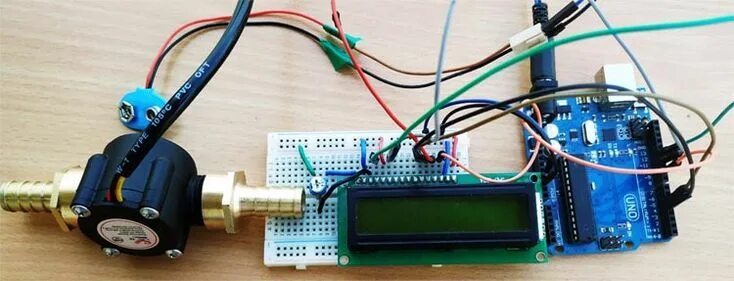 Подключение датчиков расхода воды ардуино Measuring water Flow Rate and Volume using Arduino and Flow Sensor Arduino, Real