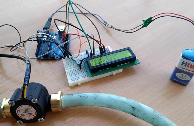 Подключение датчиков расхода воды ардуино Measuring water Flow Rate and Volume using Arduino and Flow Sensor Arduino, Ardu