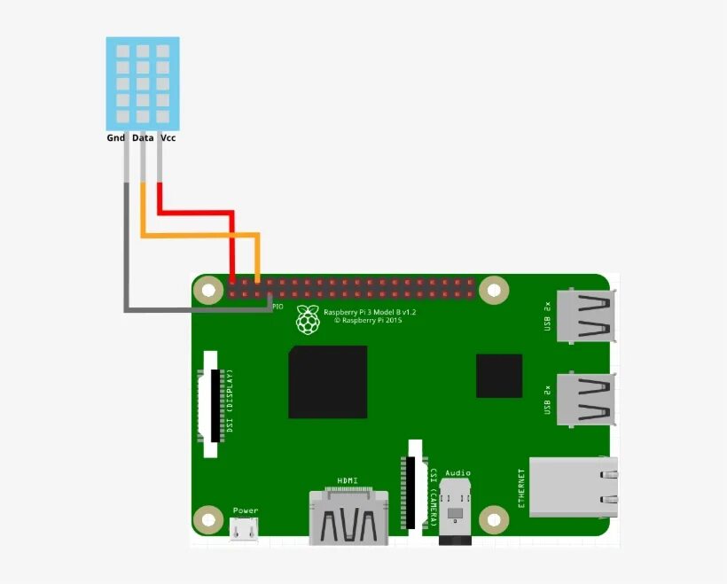 Подключение датчиков raspberry Once You Have Connected The Sensor, There Is An Led - Dht11 Sensor With Raspberr