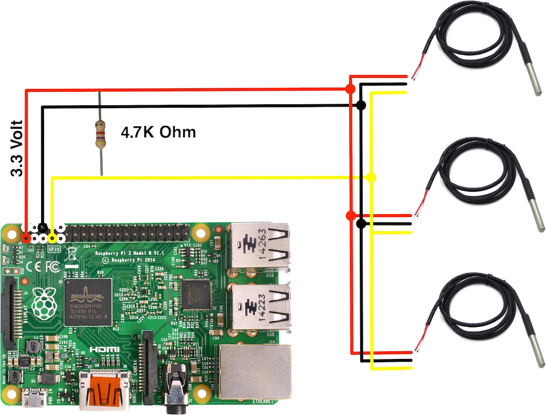 Подключение датчиков raspberry Naše váleček Vraťte se ds18b20 raspberry pi 2 Diktovat Nervové zhroucení listový