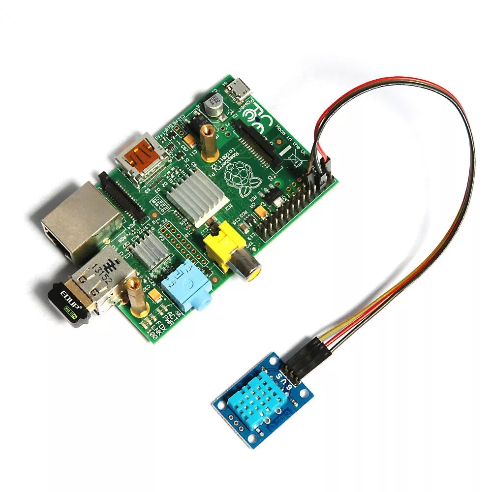 Подключение датчиков raspberry DHT11 Humidity & Temperature Sensor Module UUGear