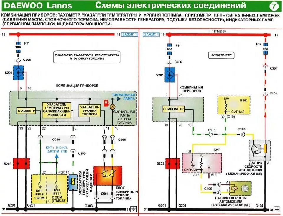 Подключение датчиков шевроле ланос Электрика ( схемы ) - Daewoo Lanos, 1,5 л, 2008 года просто так DRIVE2