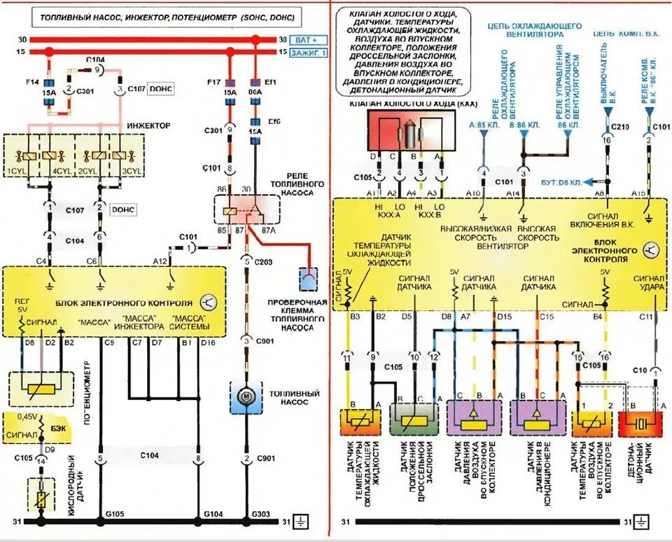 Подключение датчиков шевроле ланос Электрика ( схемы ) - Daewoo Lanos, 1,5 л, 2008 года просто так DRIVE2