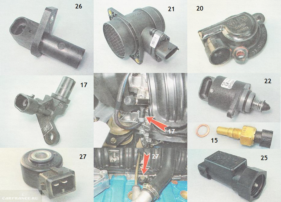 Подключение датчиков ваз 2112 16 клапанов Датчики ВАЗ-2112 16 клапанов и их расположение: схема, фото, видео