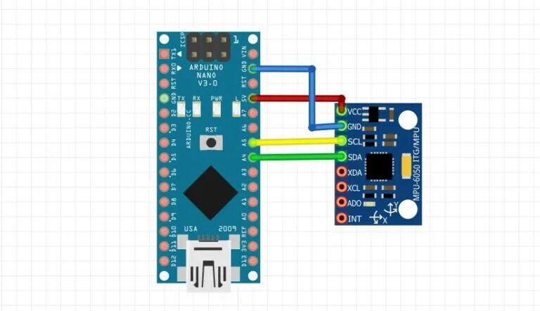 Подключение датчиков веса MPU-6050 blocks transfer data via Serial to bluetooth component - Interfacing w/