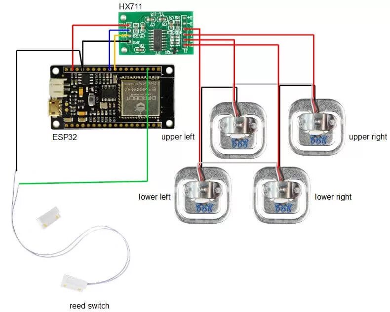 Подключение датчиков веса IoT Cat Litter Box (with ESP32, Arduino IDE, Thingspeak and 3D Printing) - DFRob