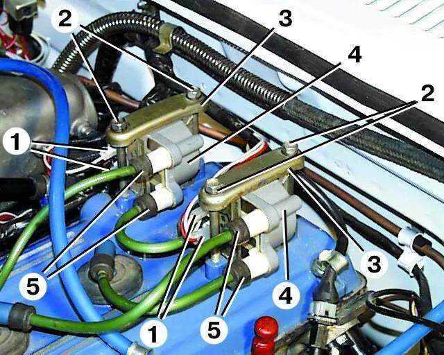 Подключение датчиков змз 406 Ремонт ГАЗ 3110 (Волга) : Катушка зажигания (двигатель ЗМЗ-4062)