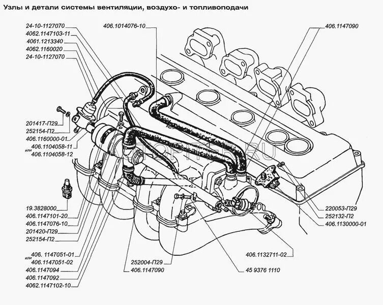 Подключение датчиков змз 406 Купить Форсунка топливная 0 280 158 107 Bosch цена в интернет-магазине Автопитер