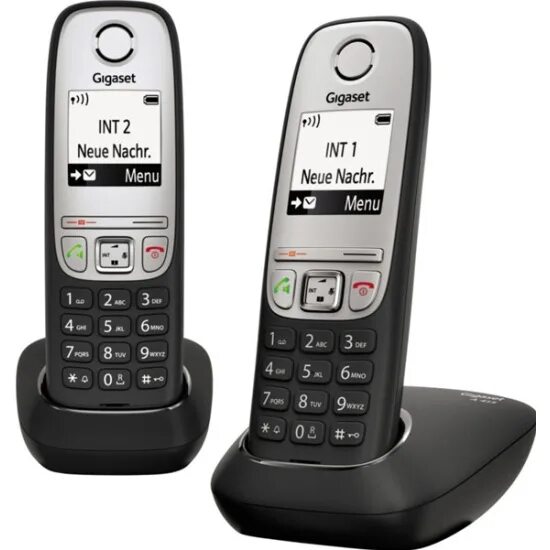 Подключение dect телефона Радиотелефон GIGASET A415 DUO Black L36852-H2505-S301 - купить по низкой цене в 