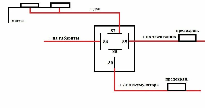 Подключение дхо 5 контактное реле Светодиодные фонари для (ДХО) дневных ходовых огней покупал три года назад и кач