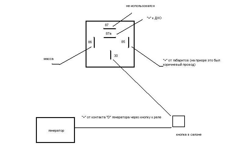 Подключение дхо 5 контактное реле Ангельские глазки - ТагАЗ Vortex Estina, 2 л, 2009 года стайлинг DRIVE2