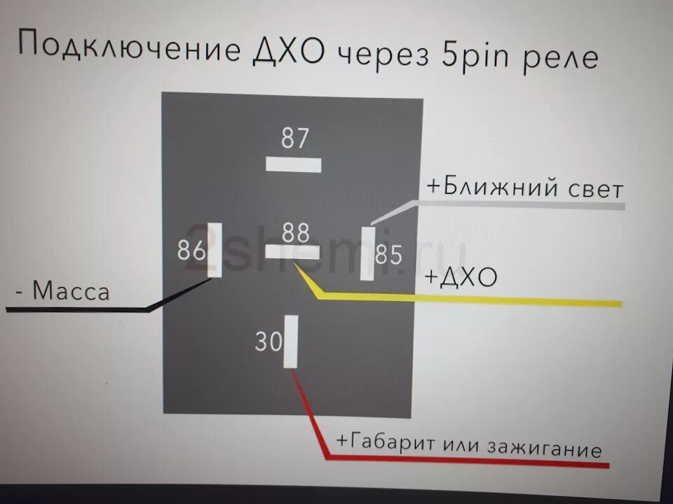 Подключение дхо 5 контактное реле ДХО из Китая - Toyota Verso, 1,8 л, 2010 года стайлинг DRIVE2