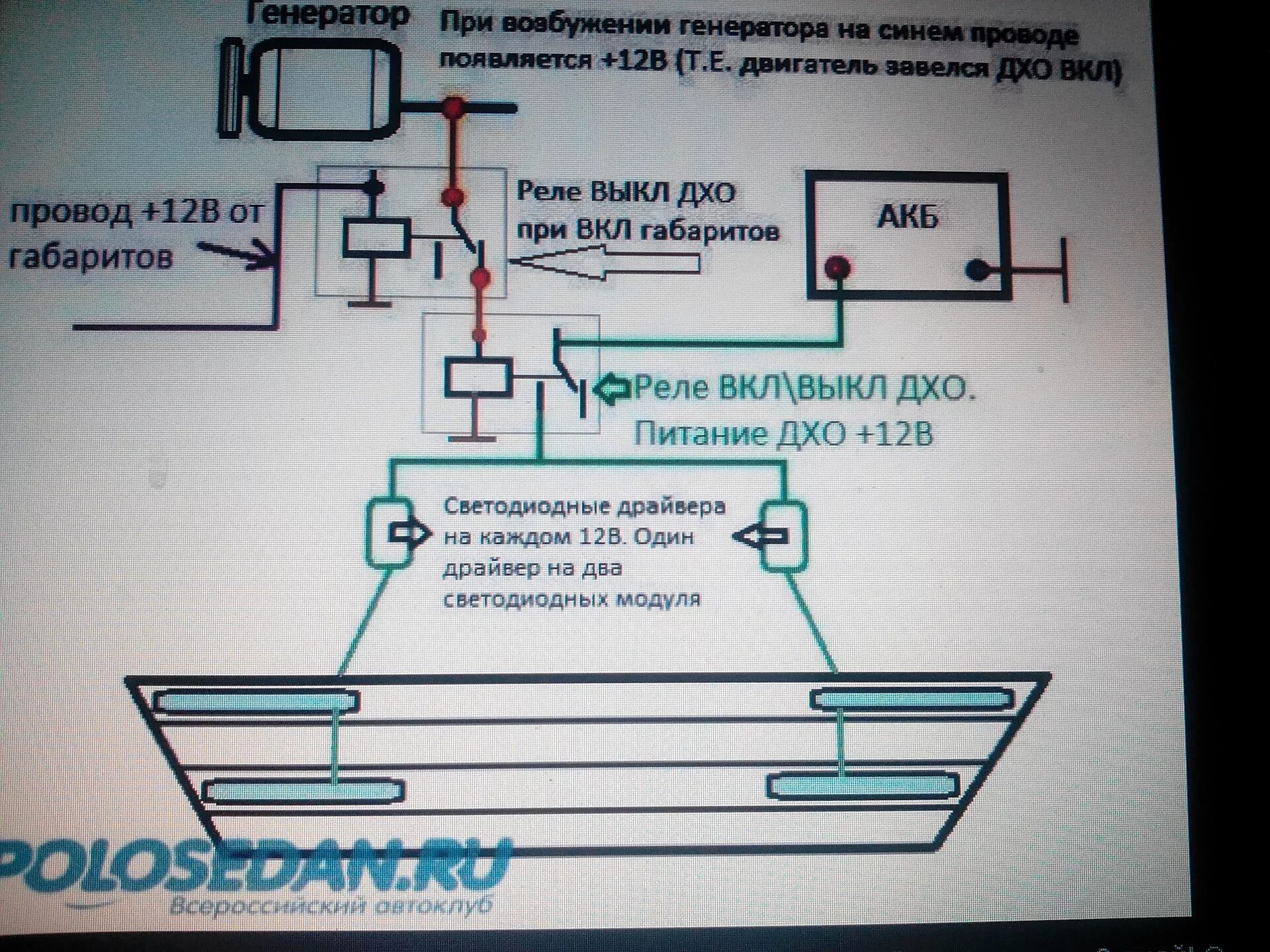 Подключение дхо через генератор ДХО от генератора. - Lada 2114, 1,6 л, 2008 года своими руками DRIVE2