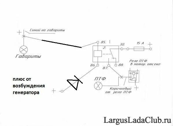 Подключение дхо на ларгус через реле двигателя Дневные ходовые огни (DRL/ДХО) на Lada Largus - Неофициальный Лада Ларгус Клуб