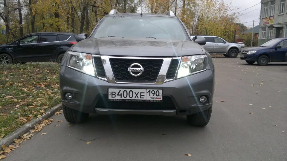 Подключение дхо на ниссан террано 3 Замена ламп накаливания на светодиоды - Nissan Terrano III, 2 л, 2014 года стайл