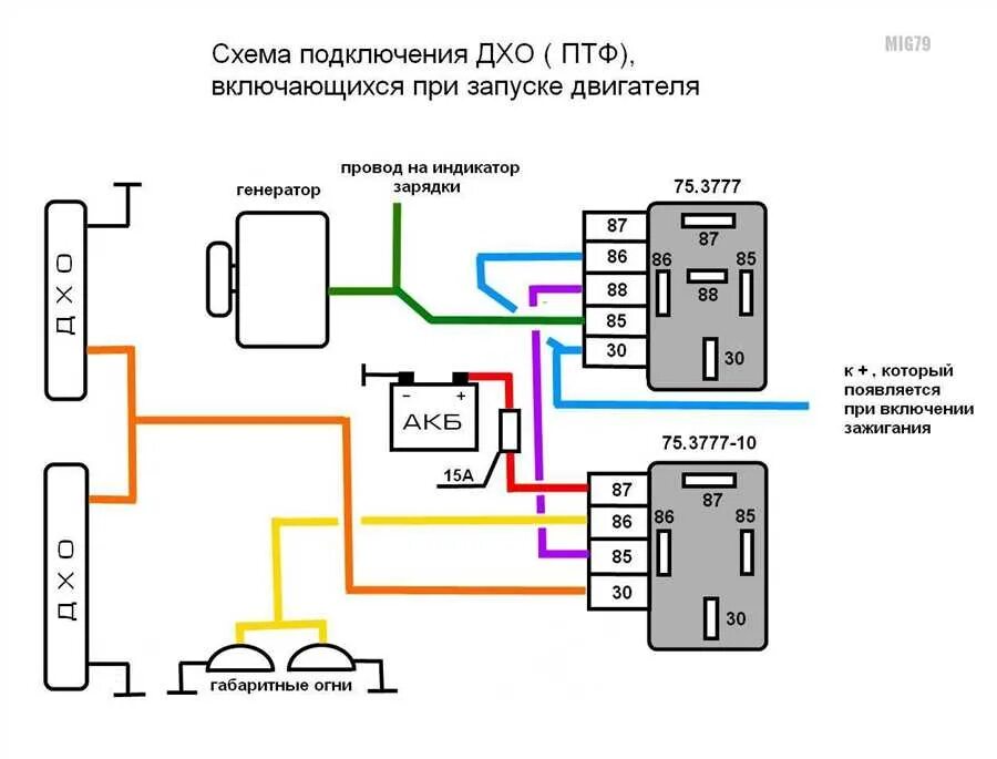 Подключение дхо приора 1 Как включить дневные ходовые огни на Приоре