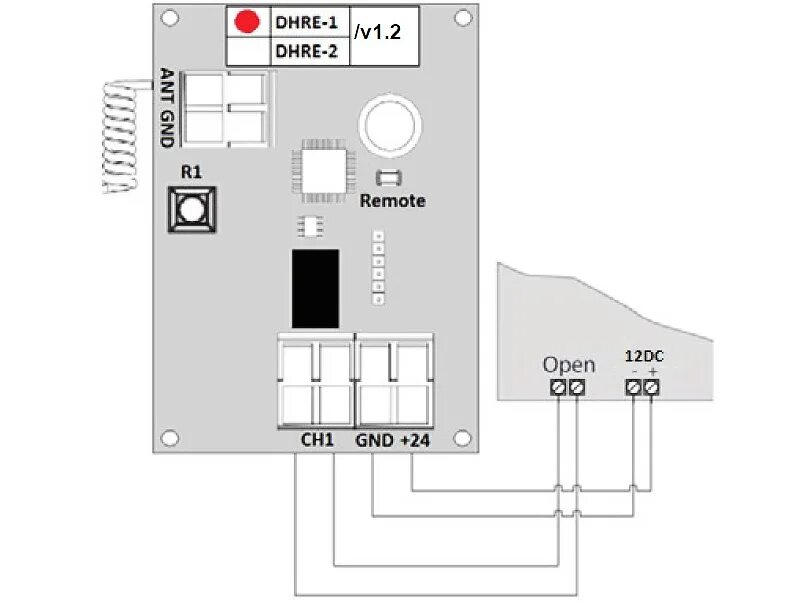 Подключение dhre 1 Приемник DHRE-1 внешний 1 канальный от официального дилера ДорХан в Москве. Гара