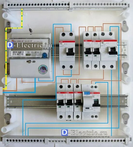 Подключение диф автоматов в щитке Электрощит своими руками HeatProf.ru