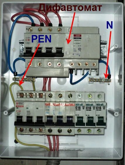 Подключение дифференциального автомата в щитке 380 Диф 3 фазы: найдено 89 картинок