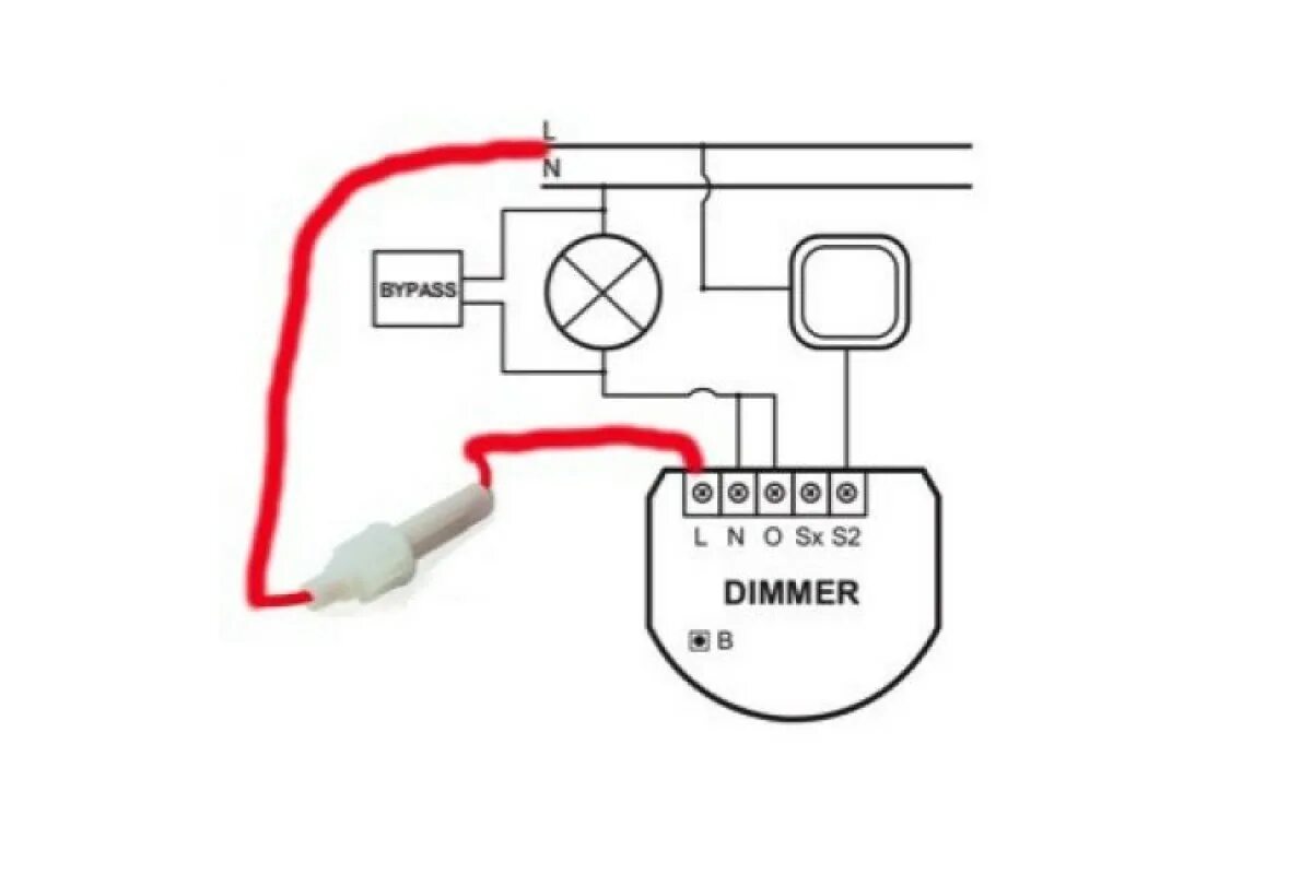 Подключение диммера через выключатель Предохранитель для диммера Fibaro Dimmer