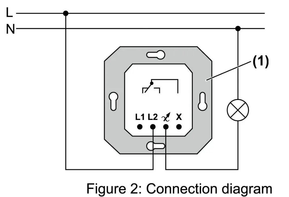 Подключение диммера с выключателем Dimmer