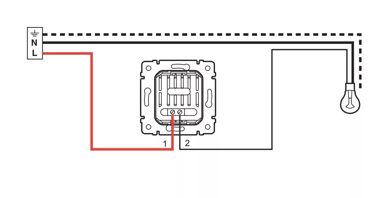 Подключение диммера вместо выключателя Подключение диммера HeatProf.ru